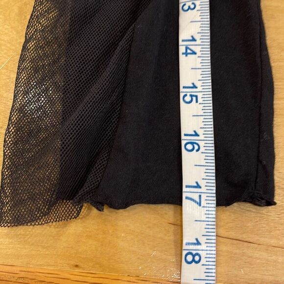 STUDIO B3 Womens Elastic Waist Mesh Panel Salloy Pull-on Casual Pants Black Size - Picture 8 of 8